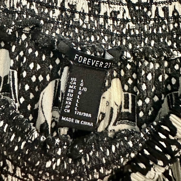 Forever 21 Elephants Boho Off-the-Shoulder Blouse - Picture 4 of 4